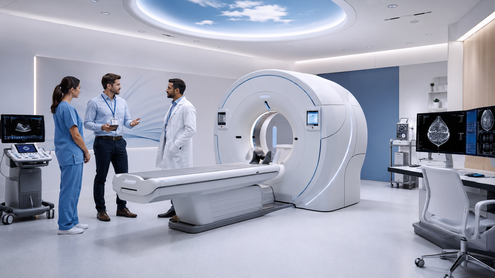Implementación de equipos de imagenología en sala clínica avanzada